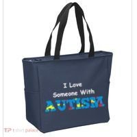 I Love Someone with Autism Tote Bag thumb 2
