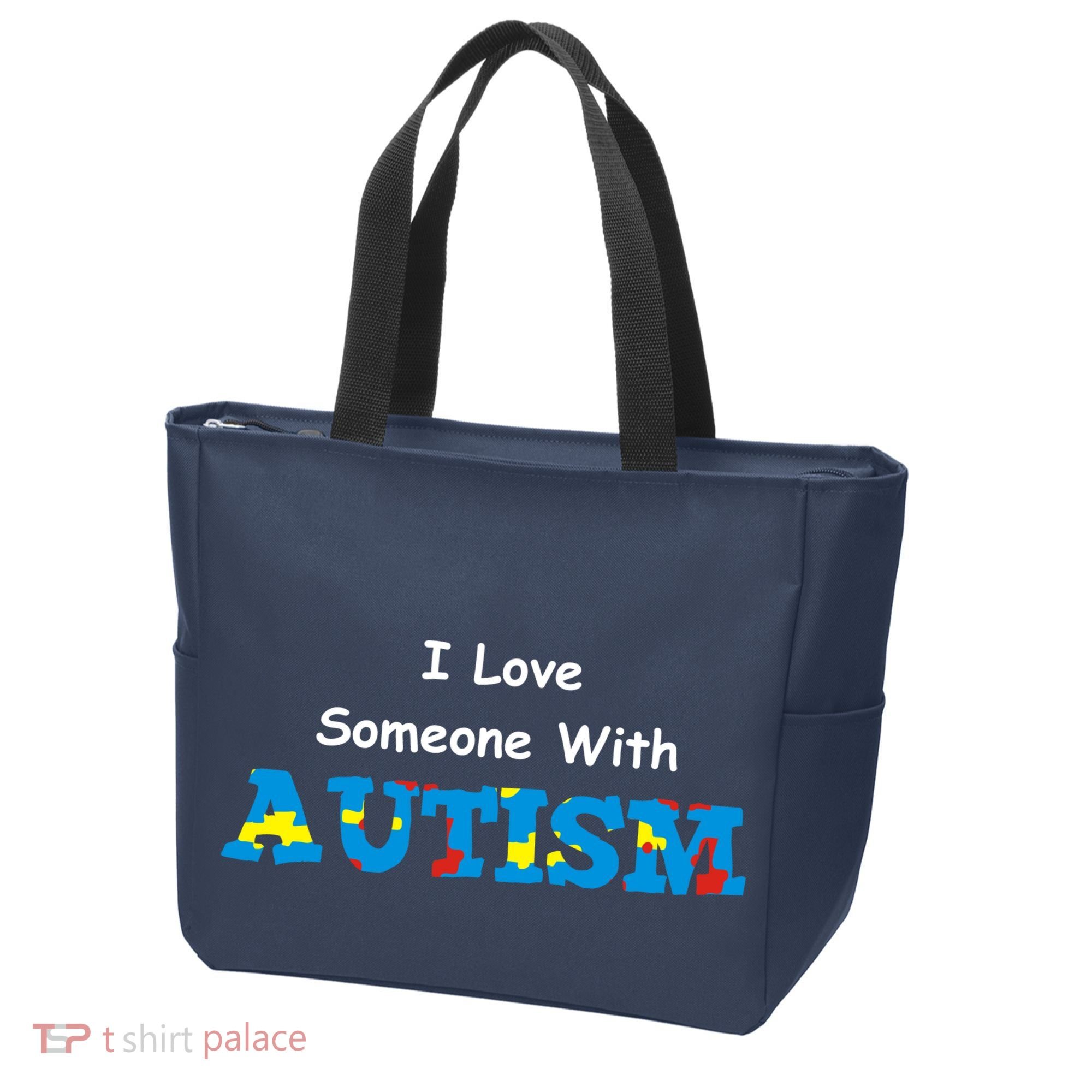 I Love Someone with Autism Tote Bag