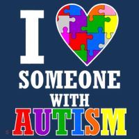 I Love Someone With Autism Puzzle Piece Heart Doggie Tank thumb 4