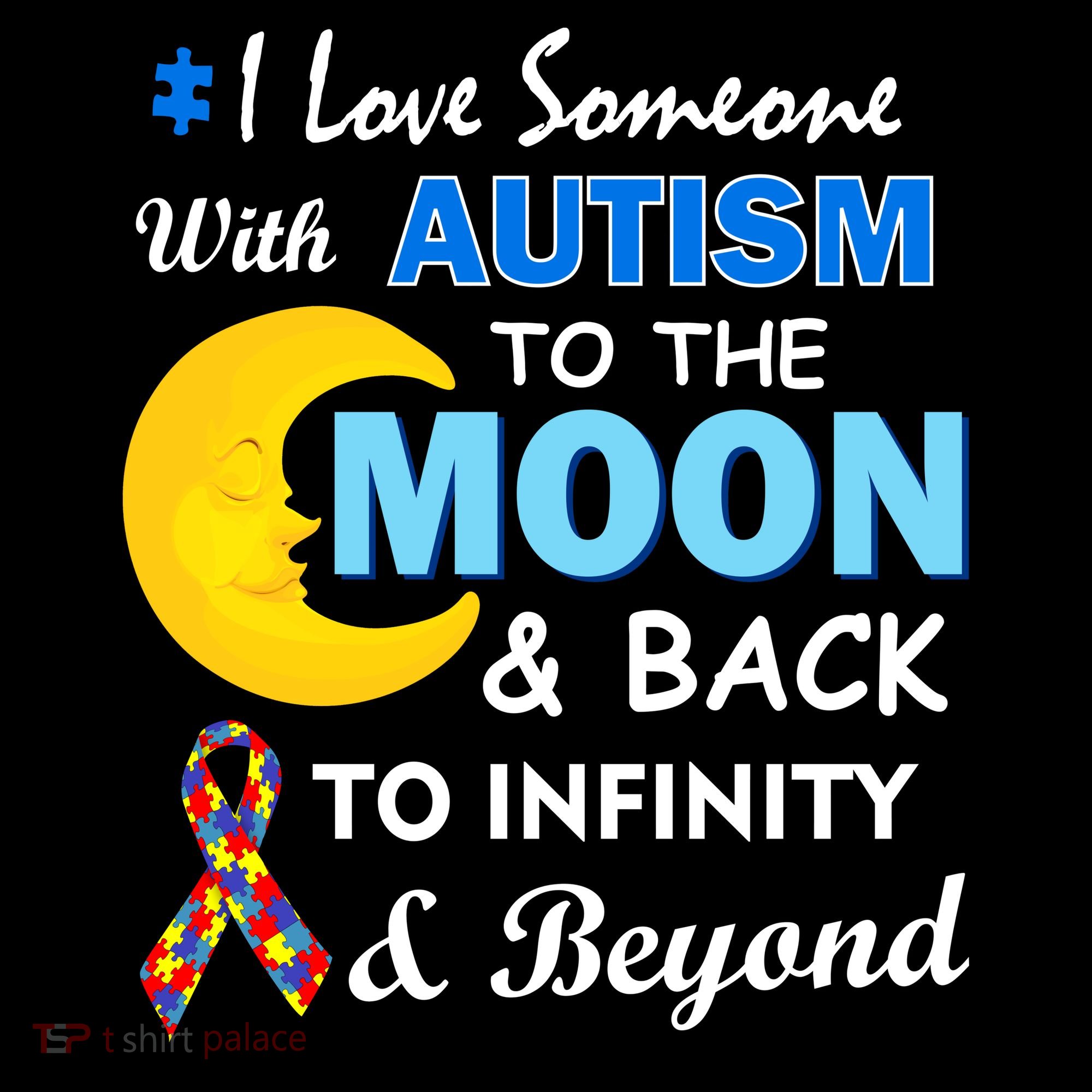 I Love Someone With Autism To The Moon & Back Stripe Pom Pom Beanie