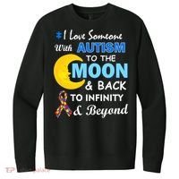 I Love Someone With Autism To The Moon & Back V.I.T. Fleece Crew Sweatshirt thumb 0