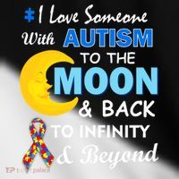 I Love Someone With Autism To The Moon & Back Toddler Fine Jersey T-Shirt thumb 2
