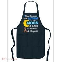 I Love Someone With Autism To The Moon & Back Apron thumb 0