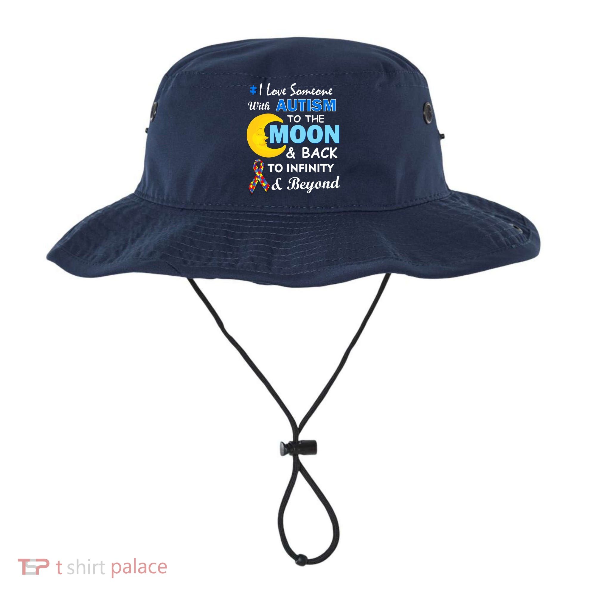 I Love Someone With Autism To The Moon & Back Bucket Hat