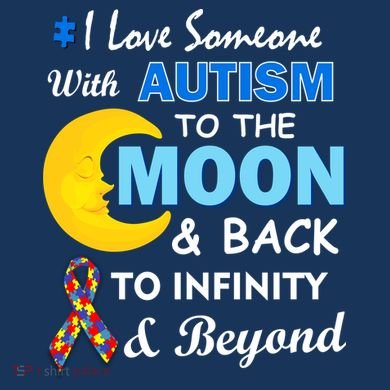 I Love Someone With Autism To The Moon & Back Flat Bill Trucker Hat