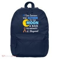I Love Someone With Autism To The Moon & Back 16 in Basic Backpack thumb 0