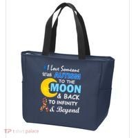 I Love Someone With Autism To The Moon & Back Tote Bag thumb 3