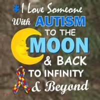 I Love Someone With Autism To The Moon & Back Camo Xtreme Backpack thumb 2