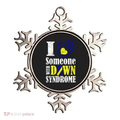I Love Someone With Down Syndrome Ornament