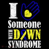 I Love Someone With Down Syndrome Ornament thumb 1