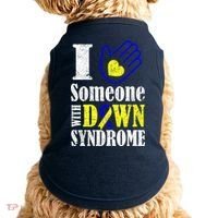 I Love Someone With Down Syndrome Doggie Tank thumb 0