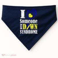 I Love Someone With Down Syndrome USA-Made Doggie Bandana thumb 0