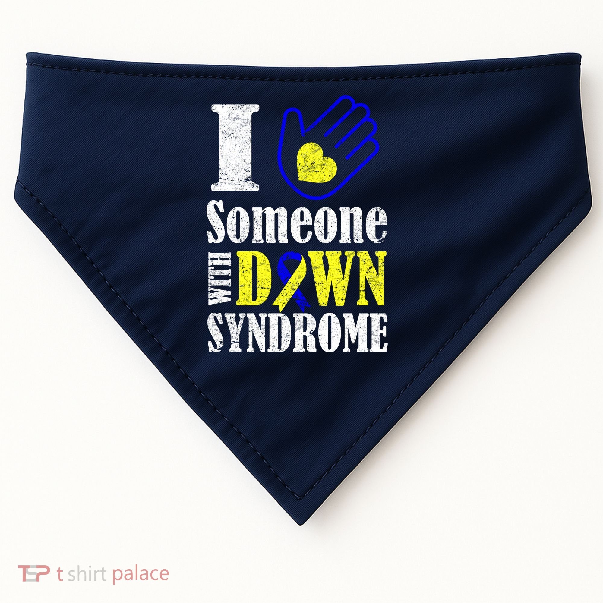 I Love Someone With Down Syndrome USA-Made Doggie Bandana