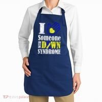 I Love Someone With Down Syndrome Apron thumb 2