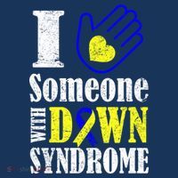 I Love Someone With Down Syndrome Baby Bodysuit thumb 2