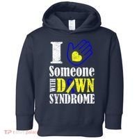 I Love Someone With Down Syndrome Toddler Hoodie thumb 0