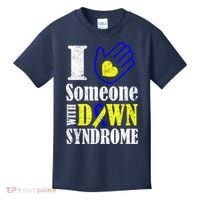 I Love Someone With Down Syndrome Kids T-Shirt thumb 0