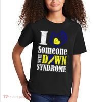I Love Someone With Down Syndrome Kids T-Shirt thumb 2