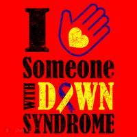I Love Someone With Down Syndrome Santa Hat thumb 1