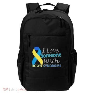 I Love Someone With Down Syndrome Awareness Backpack