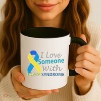 I Love Someone With Down Syndrome Awareness Coffee Mug thumb 3