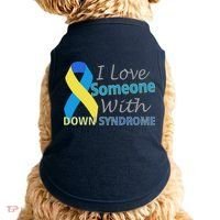 I Love Someone With Down Syndrome Awareness Doggie Tank thumb 0
