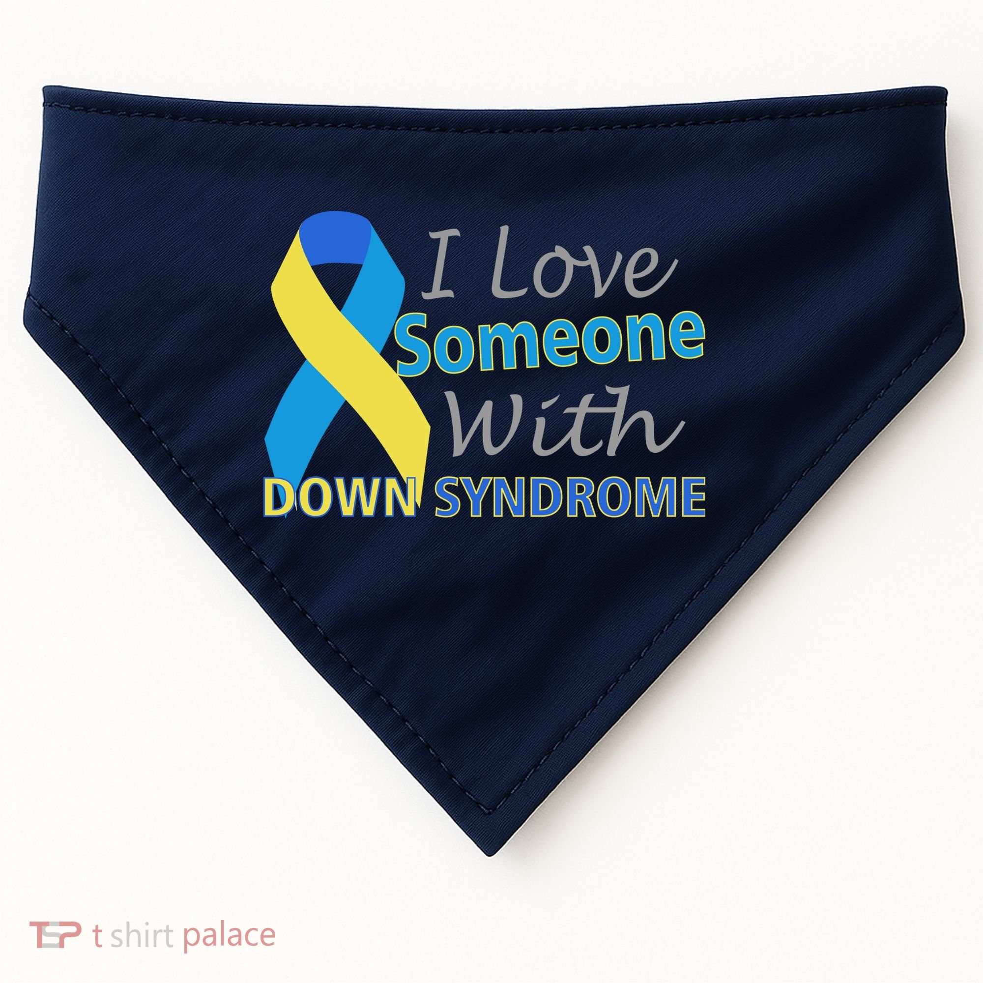 I Love Someone With Down Syndrome Awareness USA-Made Doggie Bandana