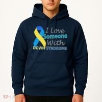 I Love Someone With Down Syndrome Awareness Hoodie thumb 2