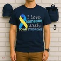 I Love Someone With Down Syndrome Awareness T-Shirt thumb 6
