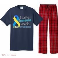 I Love Someone With Down Syndrome Awareness Pajama Set thumb 0