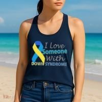 I Love Someone With Down Syndrome Awareness Women's Tank Top thumb 2