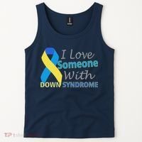 I Love Someone With Down Syndrome Awareness Tank Top thumb 2