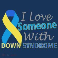 I Love Someone With Down Syndrome Awareness Women's Long Sleeve Shirt thumb 2