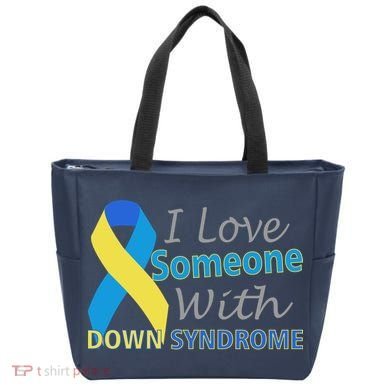 I Love Someone With Down Syndrome Awareness Tote Bag