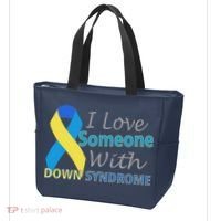 I Love Someone With Down Syndrome Awareness Tote Bag thumb 3