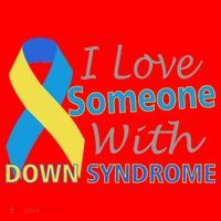 I Love Someone With Down Syndrome Awareness Santa Hat thumb 1