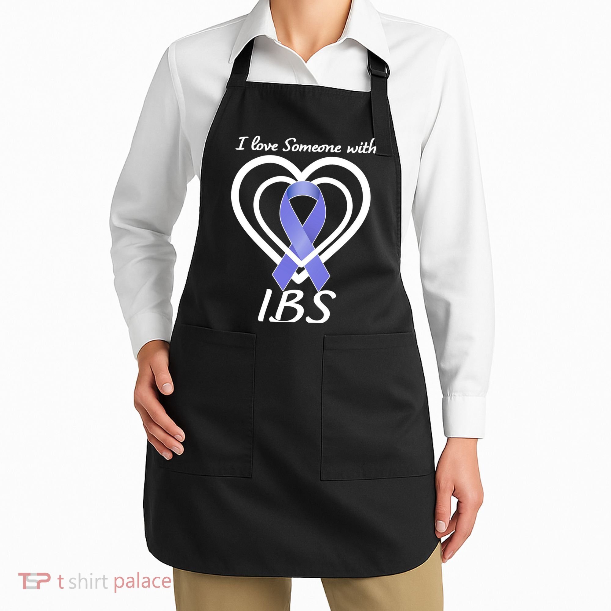 I Love Someone With IBS Irritable Bowel Syndrome Awareness Apron