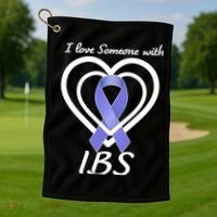 I Love Someone With IBS Irritable Bowel Syndrome Awareness Golf Towel thumb 1