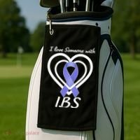 I Love Someone With IBS Irritable Bowel Syndrome Awareness Golf Towel thumb 2
