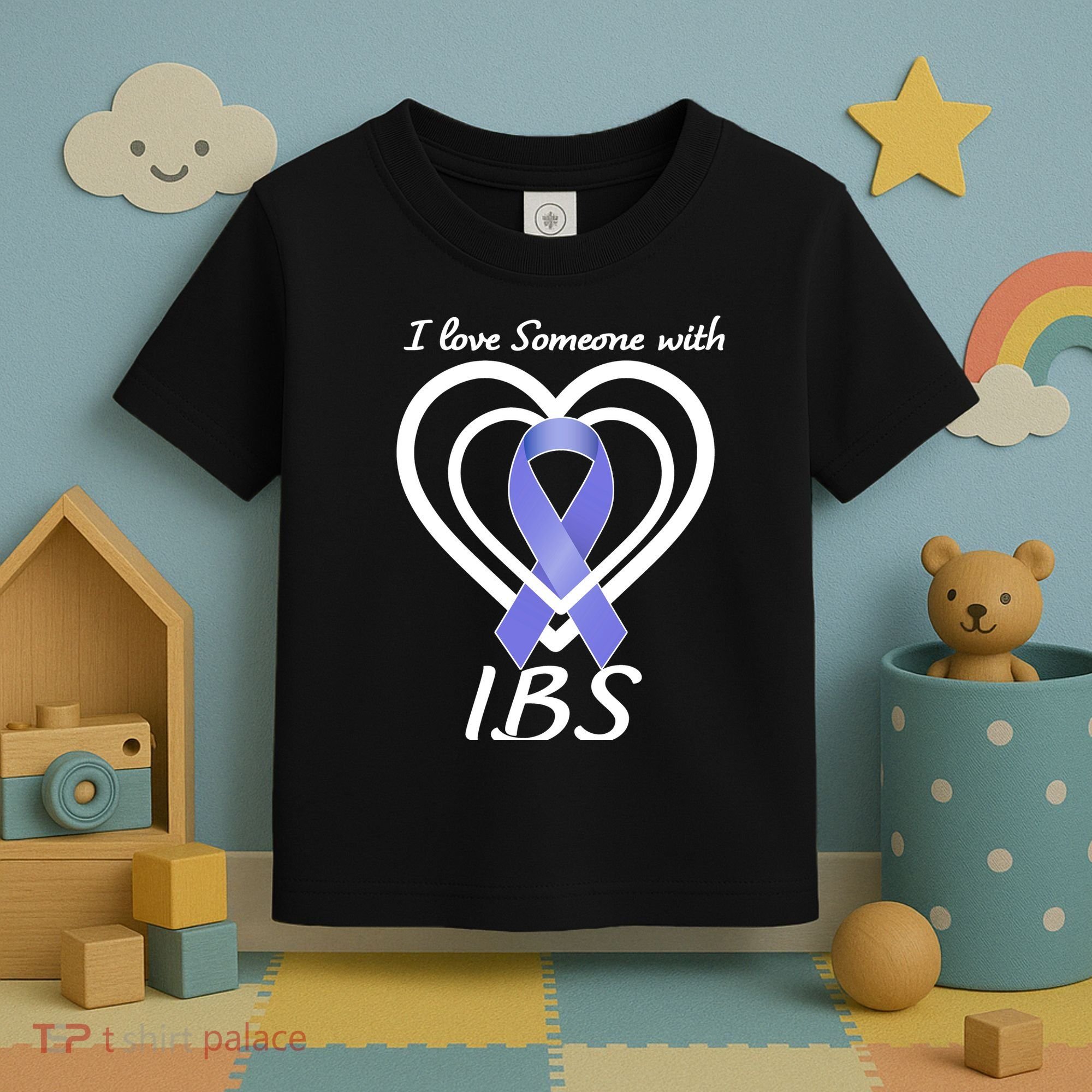 I Love Someone With IBS Irritable Bowel Syndrome Awareness Toddler T-Shirt