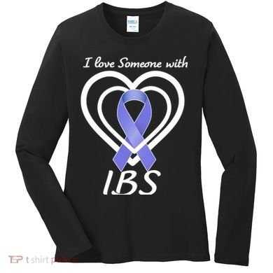 I Love Someone With IBS Irritable Bowel Syndrome Awareness Women's Long Sleeve Shirt