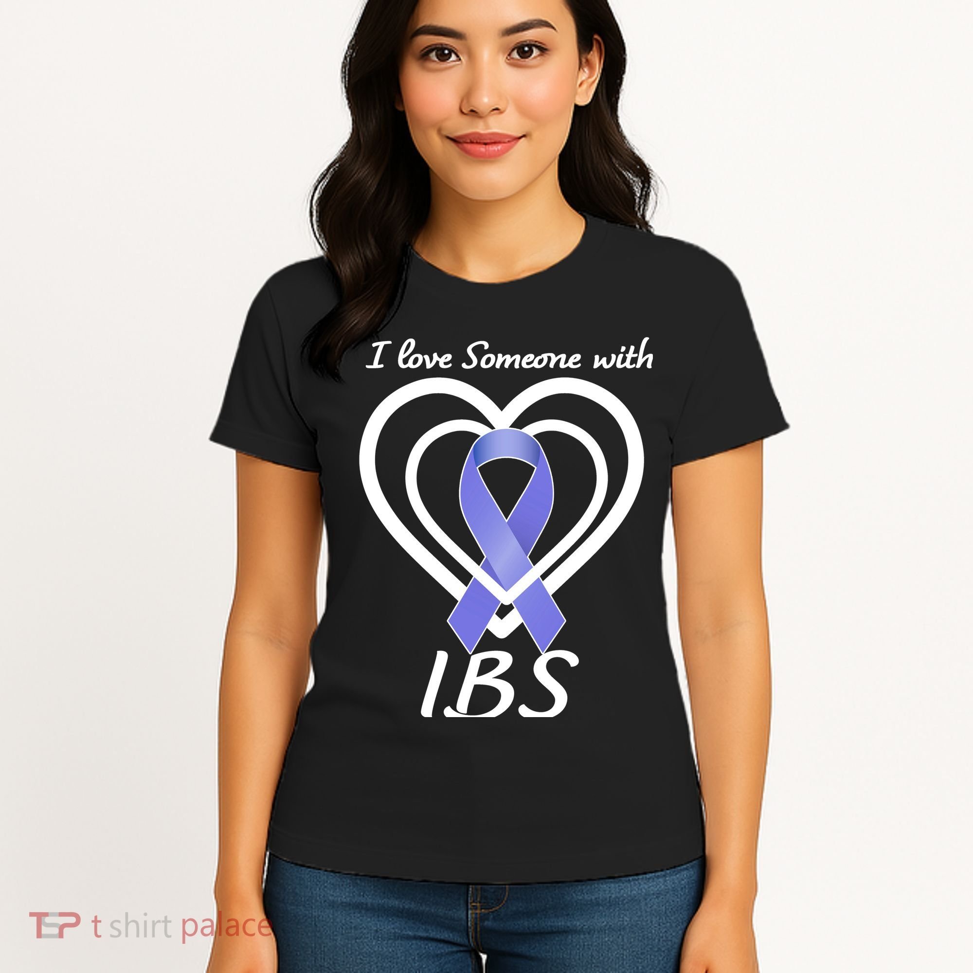 I Love Someone With IBS Irritable Bowel Syndrome Awareness Women's T-Shirt