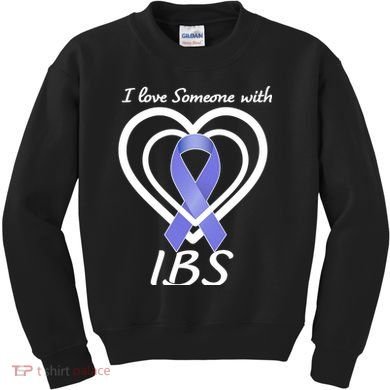 I Love Someone With IBS Irritable Bowel Syndrome Awareness Kids Sweatshirt