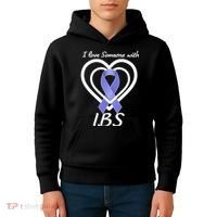 I Love Someone With IBS Irritable Bowel Syndrome Awareness Kids Hoodie thumb 4