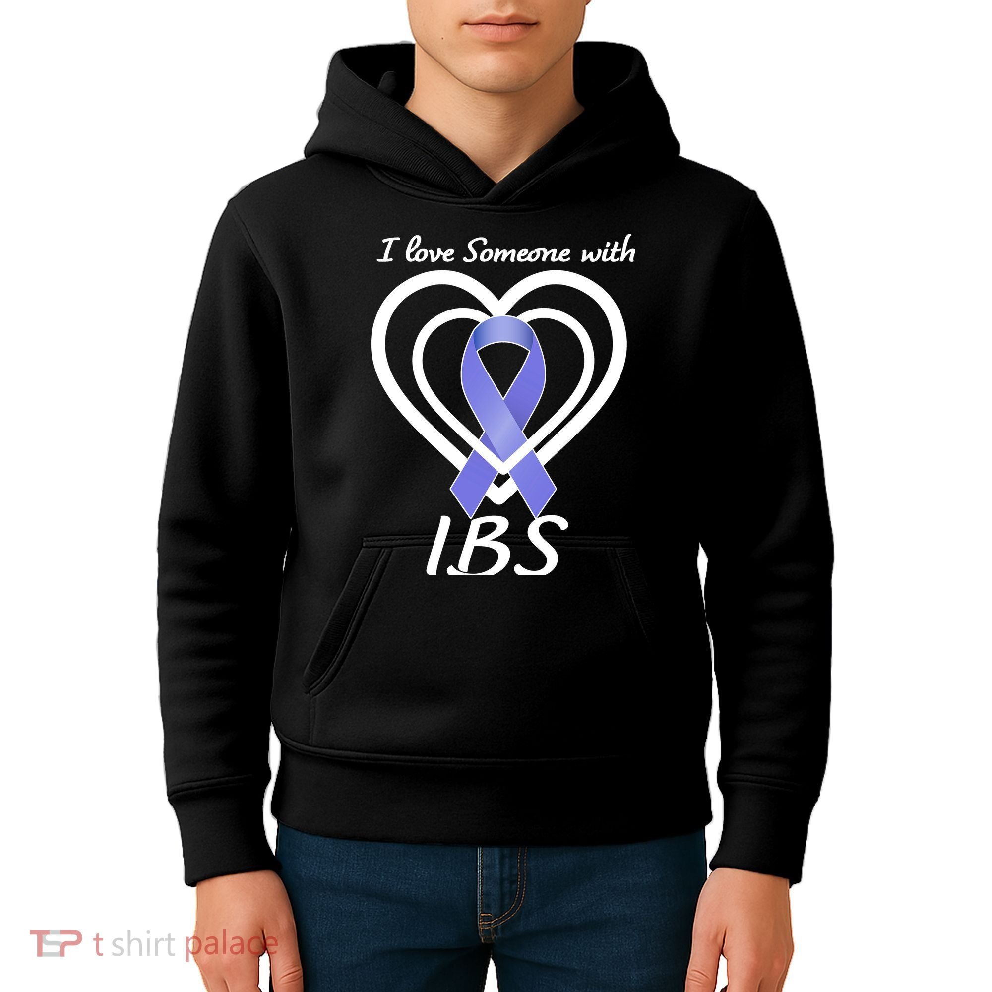 I Love Someone With IBS Irritable Bowel Syndrome Awareness Kids Hoodie