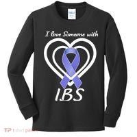 I Love Someone With IBS Irritable Bowel Syndrome Awareness Kids Long Sleeve Shirt thumb 0