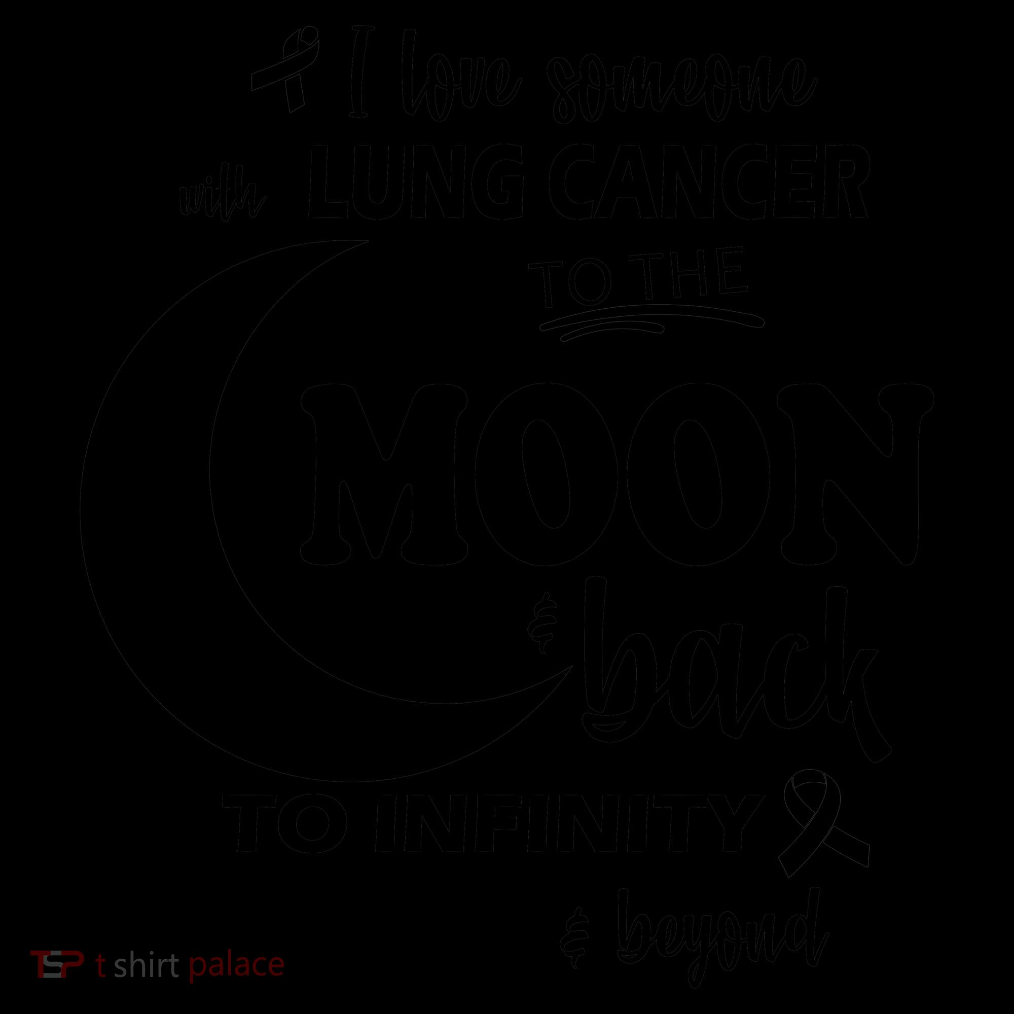 I Love Someone With Lung Cancer To The Moon And Back Coffee Mug