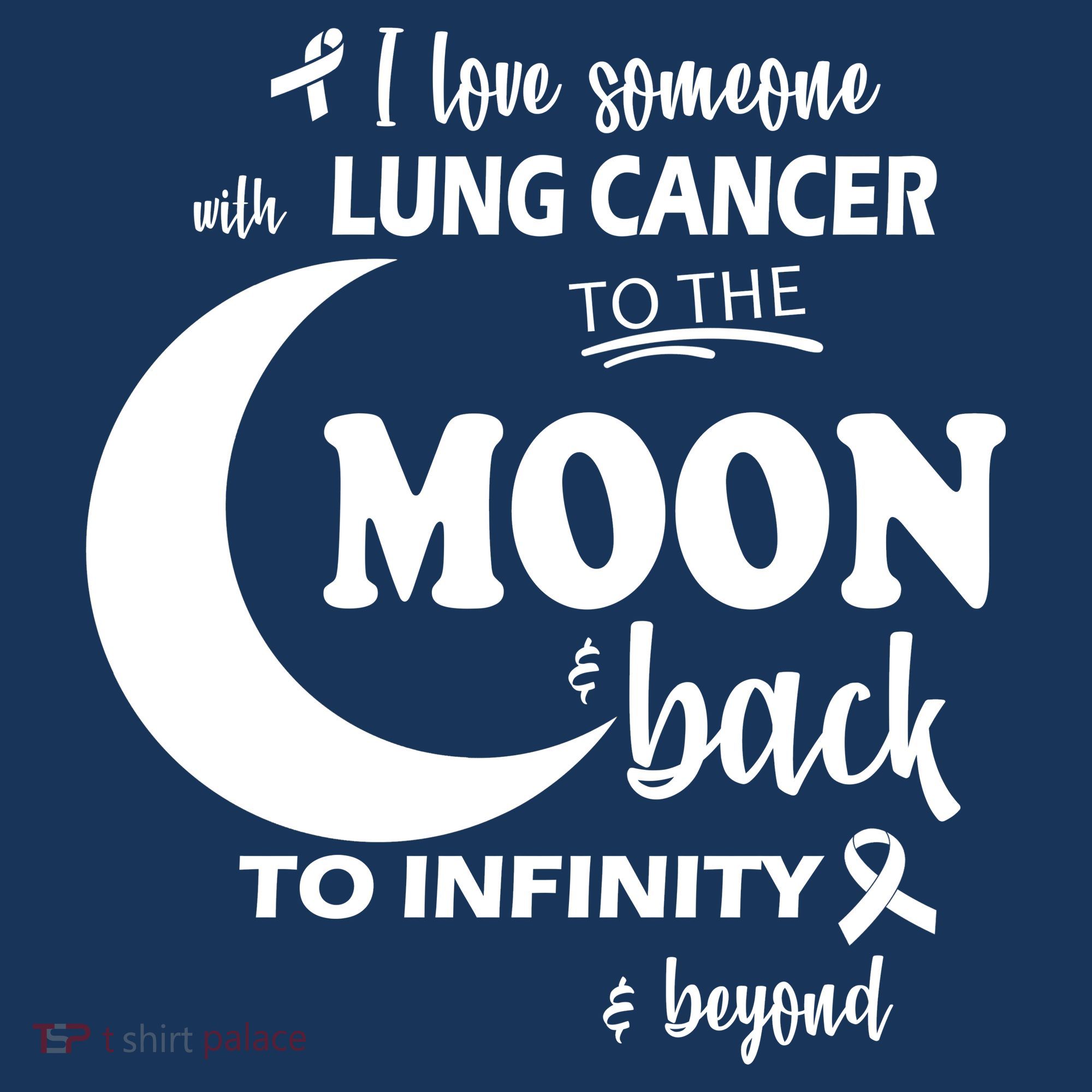 I Love Someone With Lung Cancer To The Moon And Back Women's Hoodie