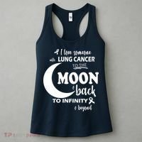 I Love Someone With Lung Cancer To The Moon And Back Women's Tank Top thumb 3