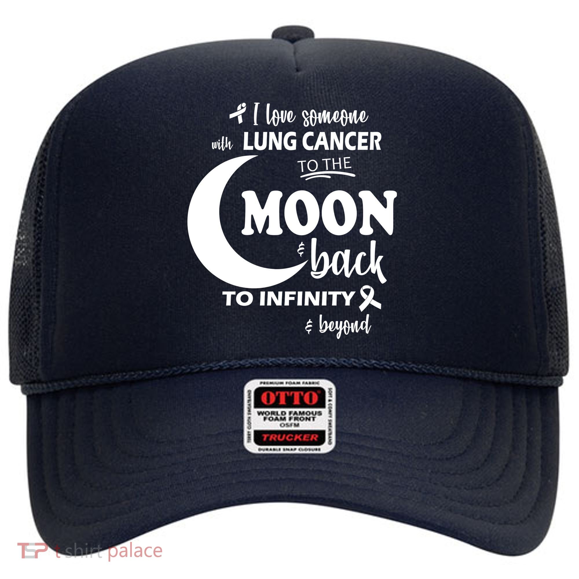 I Love Someone With Lung Cancer To The Moon And Back Hat